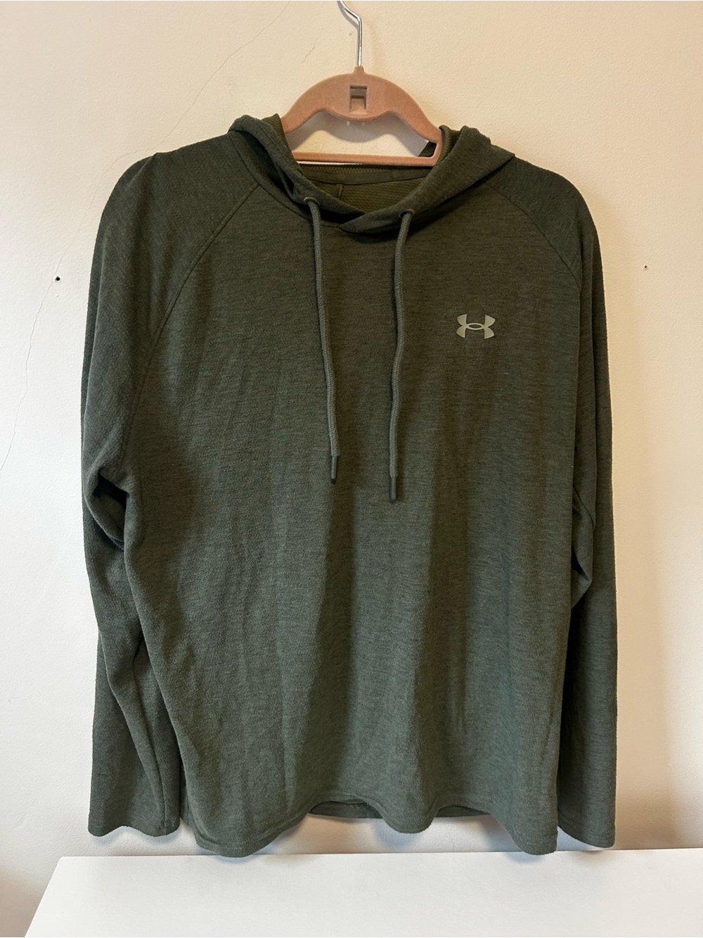 Under Armour Men's Olive Hoodie with Drawstring